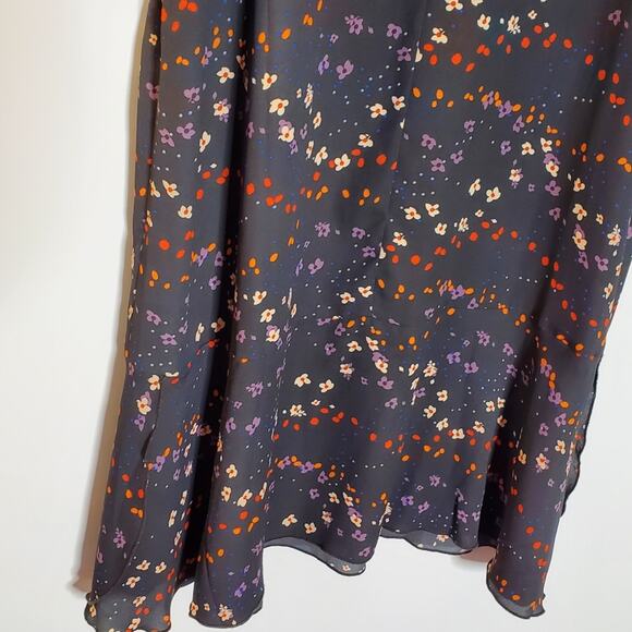 CAbi #3828 Zadie Muse Floral Print Dress Grey Size Large Excellent condition - Picture 3 of 10